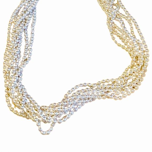 Vintage Multi Strand Faux Pearl Necklace - Picture 4 of 4